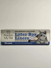Pardon My Pet Tear-Resistant & Leak Proof Litter Box Liners With Drawstrings 