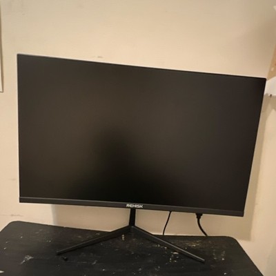 REHISK 27 Inch Computer Monitor 16:9 Aspect Ratio Black REHISK Model 27'' Display