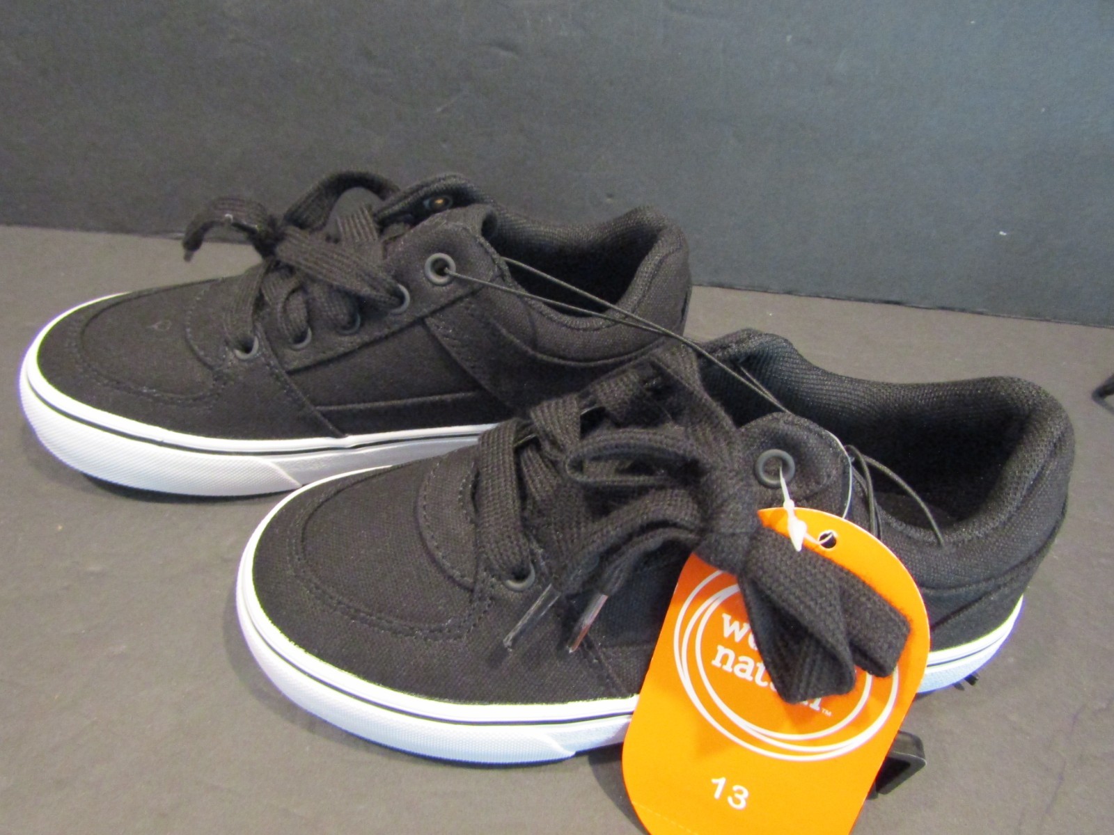 SAOLA Scarpe sneakers stringate Wonder Nation RAGAZZO taglia 13 casual NERE MEMORY FOAM