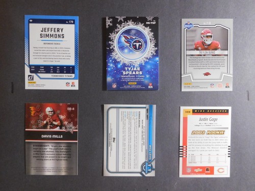 Tennessee Titans Special 6 Card Lot - With Tyjae Spears ROOKIE Patch Card - Picture 2 of 2