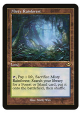 Foil Retro Misty Rainforest Fetchland HIGH QUALITY