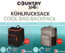COUNTRYSIDE® Kühlrucksack Kühltasche Picknicktasche Isoliertasche 14 Lt Rucksack