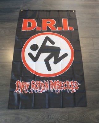 Dirty Rotten Imbeciles D.R.I. Flag Banner Flag 3x5 Thrash Metal Punk Rock Band