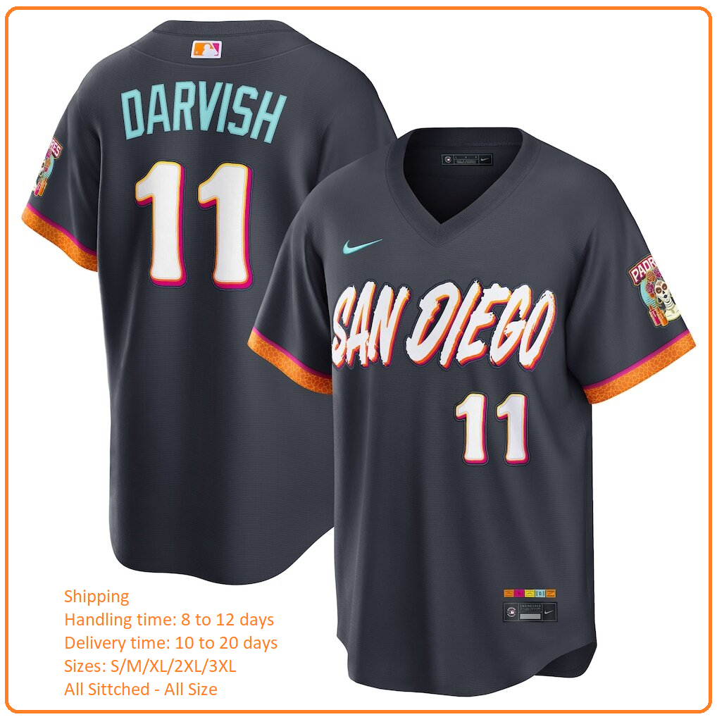 Men's San Diego Padres #11 Yu Darvish 2026 City Connect Stadium