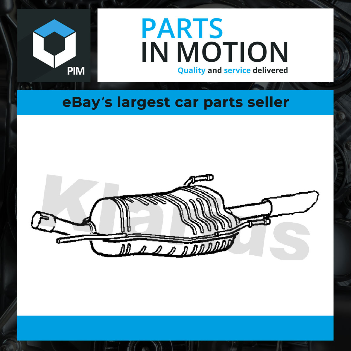 Exhaust Back / Rear Box GM507G Klarius 13173353 5852330 13179448 220814 Quality