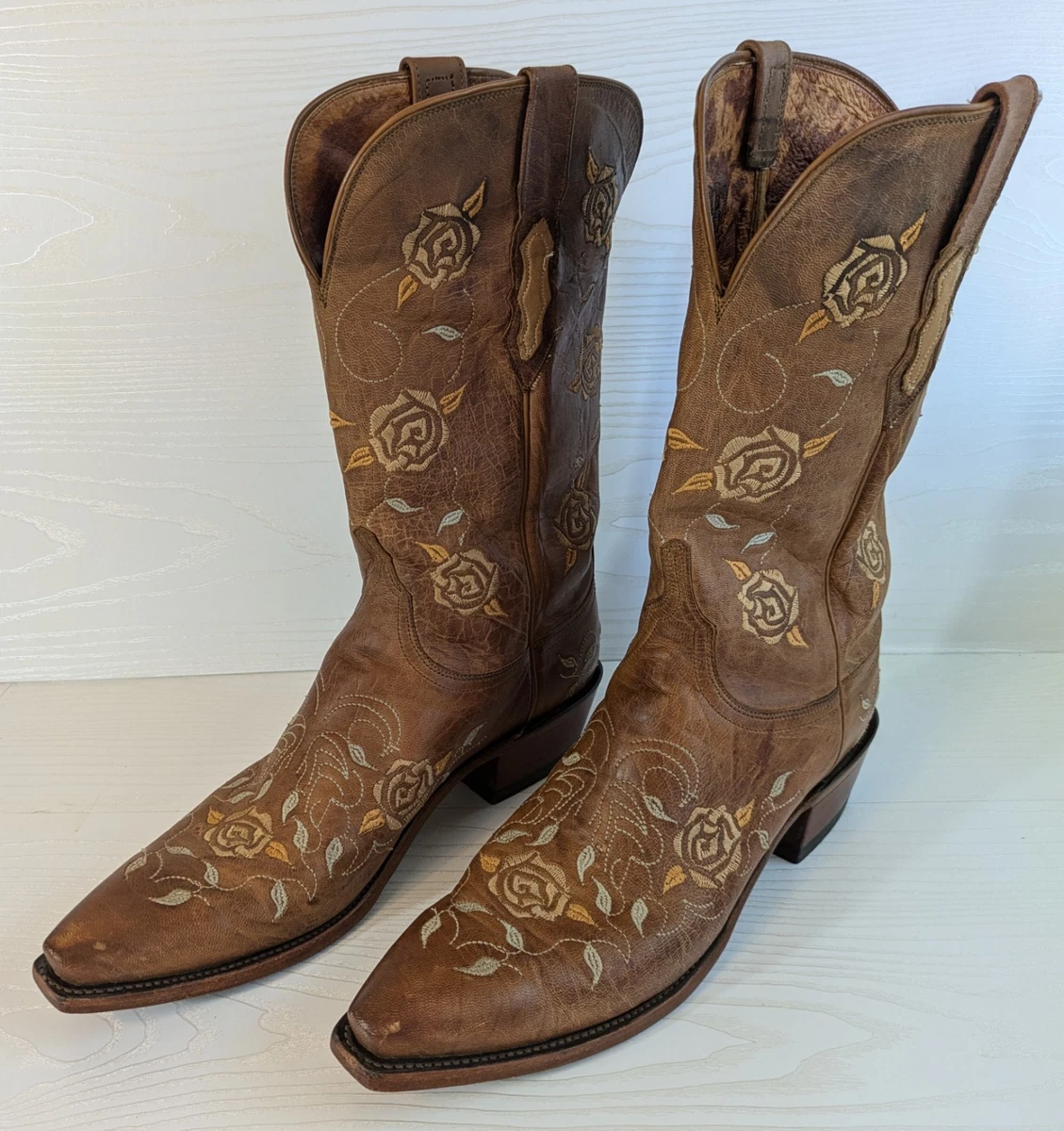 3642 Bottes Boulet Bout pointue étroit marron Canada Homme | la joya