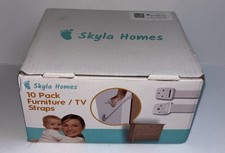 Skyla Homes Furniture And TV Anti Tip Strap 10 Pack Adjustable New