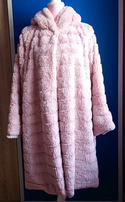 Luxus Damen Jacke Mantel Winterjacke Wintermantel Teddyfell Gr. L Rosa Boutique
