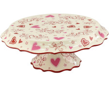 Temp-tations Cake Plate, Convertible, Chip N Dip, 12", Classic ROMANCE T49541