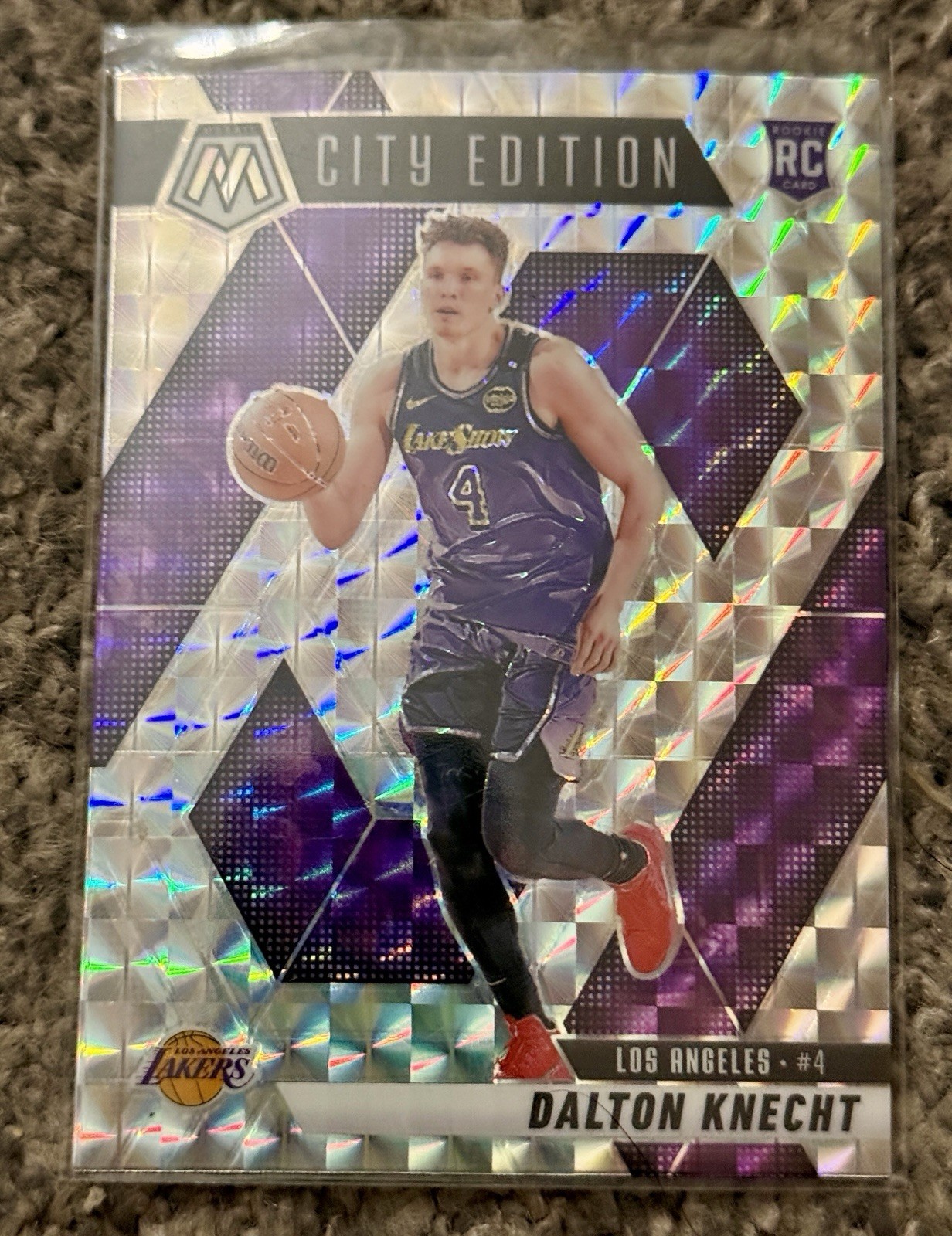 2024-25 Panini Mosaic - City Edition Dalton Knecht #271 Mosaic Prizm (RC) Lakers