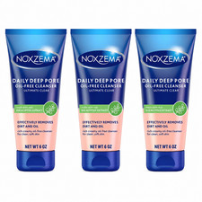 Noxzema Deep Pore Oil-Free Cleanser for Soft,Acne Prone 6 oz - Pack of 3