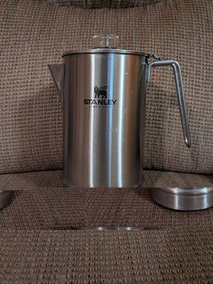 Stanley Coffe Pecolator 1.1QT Stainless Steel, Wide Mouth, Large Capacity