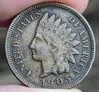 1905 INDIAN HEAD Cent - 1 Penny USA - VERY NICE - FULL LIBERTY - DIAMOND - L75