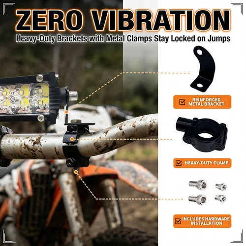 For Honda CRF125F CRF250F CRF110F Led Headlight Bar Lighting Kit Plug-N-Play - Zdjęcie 8 z 10