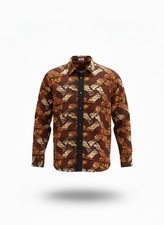 Men  s Long Sleeve Button-Up Casual African Shirts Chest 48 inches Size 2XL