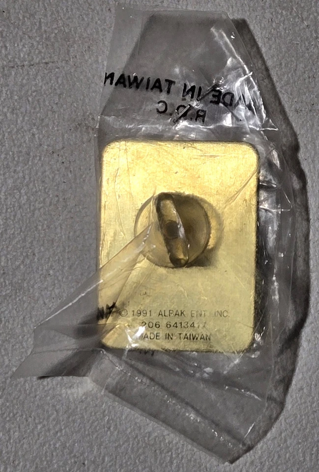 Tarjeta de novato de colección Ken Griffey Jr Pin cubierta superior Seattle Mariners MLB tono dorado NUEVO Foto 3 de 4