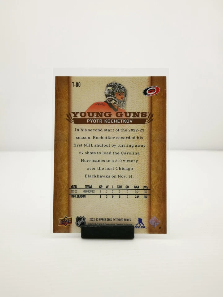 2022-23 Upper Deck Extended Series Retro Young Guns Pyotr Kochetkov YG RC T-80 - Image 2 of 2