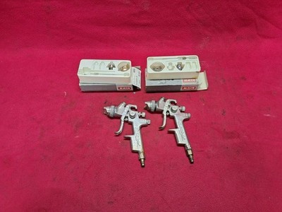 2 × SATA jet Lackierpistole Farbspritzpistole Sprühpistole