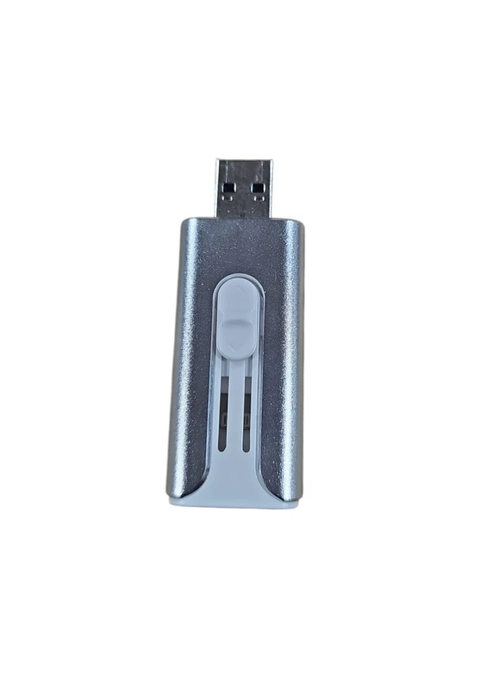 Topesel U15-128 128GB 3-In-1 Metal USB 3.0 Flash Drive for iPhone, Silver OPEN B - Image 3 of 4