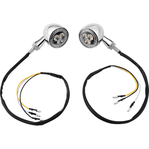 Anillo intermitente LED cromado luces ámbar 8 mm para Indian Scout Bobber - Imagen 10 de 15