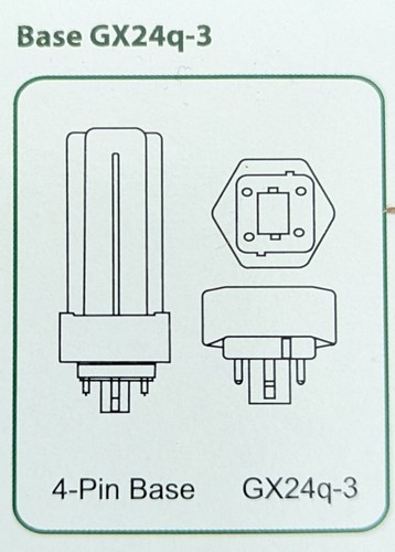 Plusrite 10 Pack PL32W/3U/4P/841 4Pin GX24-q3 Base T4 32W Triple Tube CFL LAMP - Picture 2 of 7