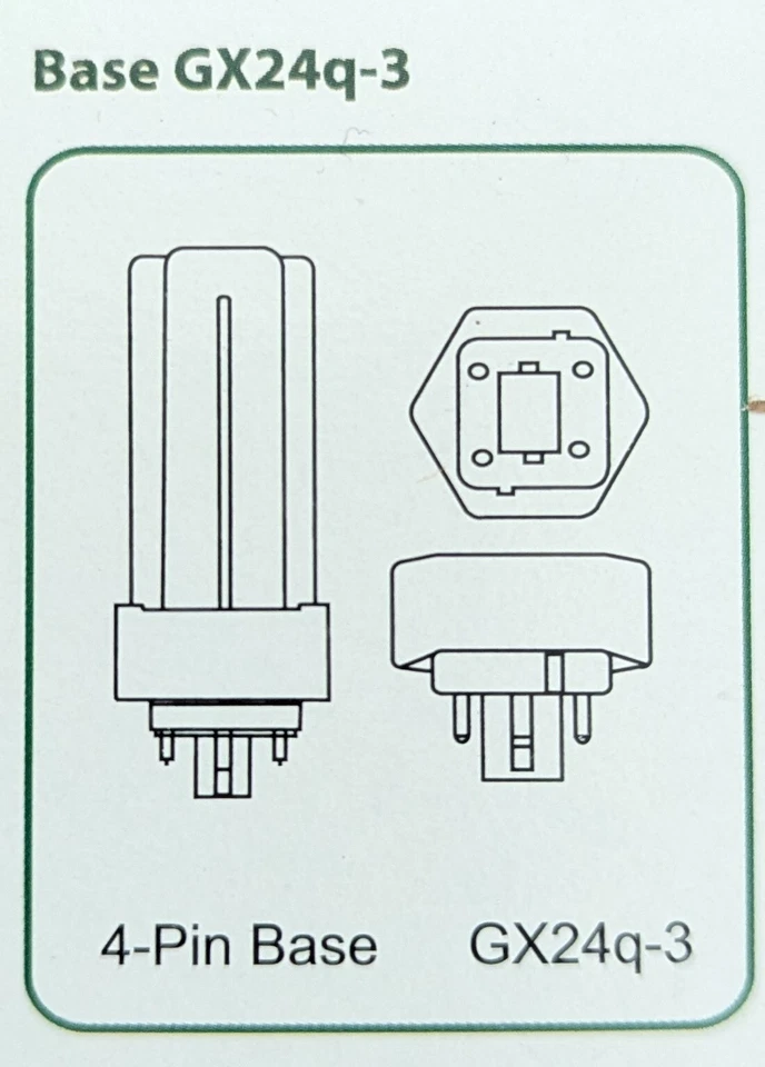 Plusrite 10 Pack PL32W/3U/4P/841 4Pin GX24-q3 Base T4 32W Triple Tube CFL LAMP - Image 2 of 4