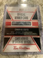 2024-25 Tim Hortons 10th Annual Jersey Relic Redemption Card Connor Hellebuyck