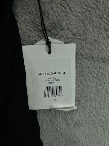 NWT ONIA Valerie One Piece Swimsuit Wire OTS Womens Large Black Crinkle Texture - Picture 5 of 7