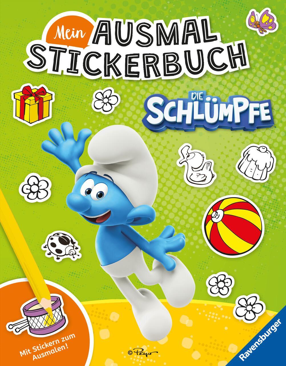 Ravensburger Mein Ausmalstickerbuch Die Schlümpfe - Großes Buc ...