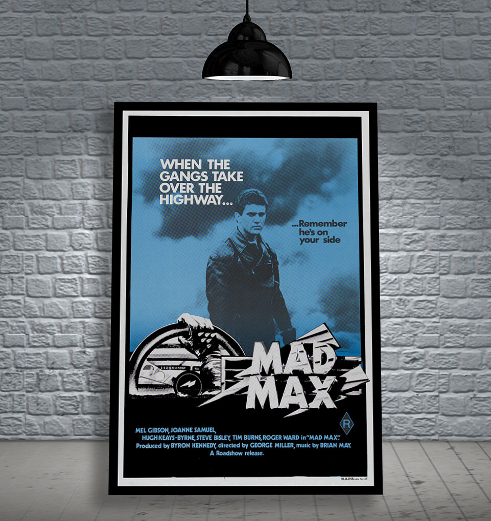 MAD MAX 1979 MEL GIBSON FRAMED MOVIE POSTER PRINT CINEMA A1 & 60X40CM
