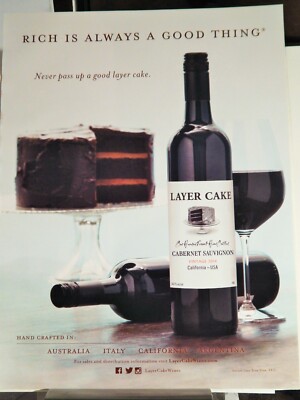 LAYER CAKE FINE WINE / C.N. KOPKE FINE PORT WINE ORIGINAL 2016 ADVERTISEMENT 