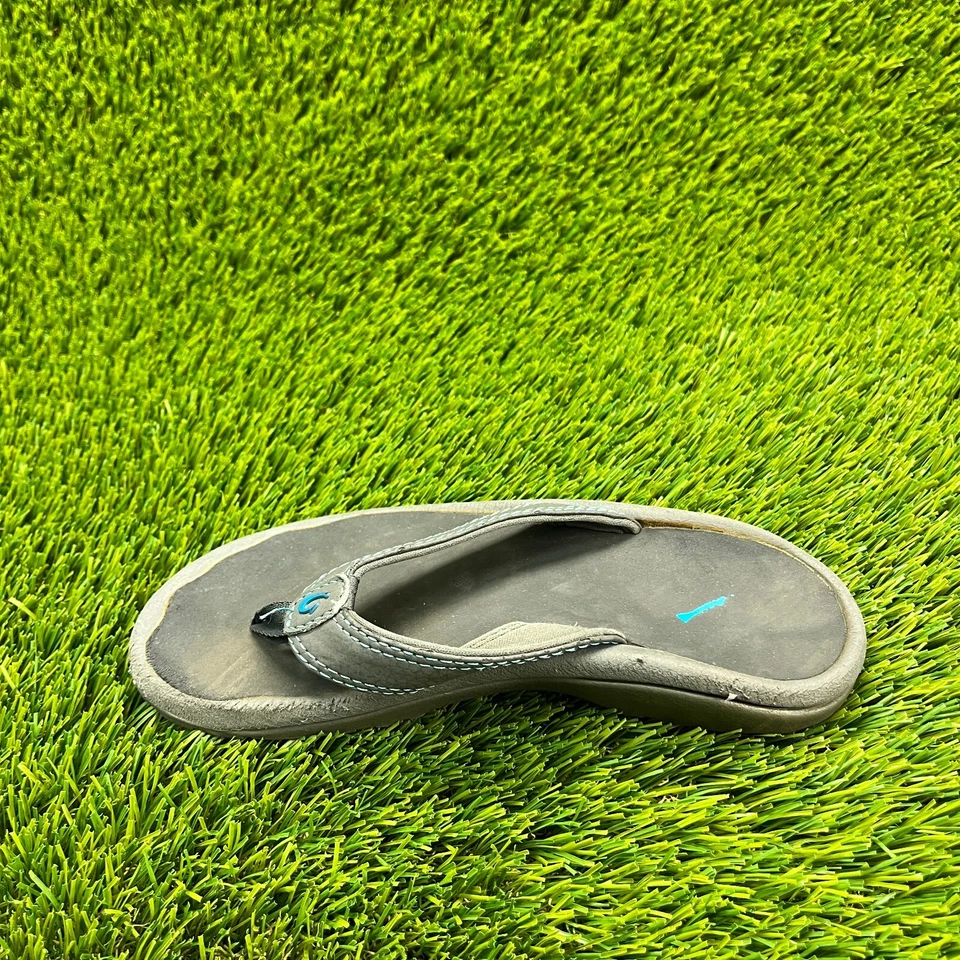 Sandalias Chanclas Olukai Ohana Niños Talla 8C Gris Playa Informales Exterior Sin Cordones Foto 2 de 4