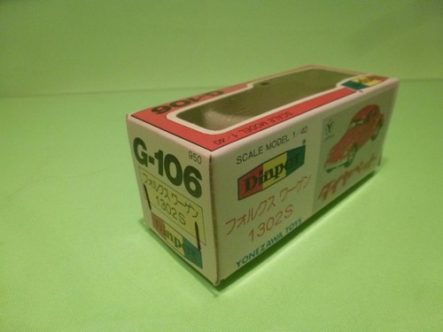 DIAPET G106 - ONLY BOX for VOLKSWAGEN BEETLE 1302S - GOOD - RARE - EMPTY BOX - Bild 3 von 7