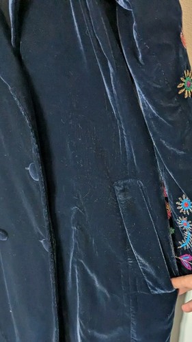 Boden Altheda Floral Embroidered Coat Navy Blue UK10 BNWT RRP£250 - Picture 8 of 13