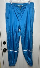 vintage 90s nike track pants electric blue w/reflective size XL dead-stock