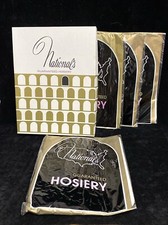National Hosiery Vintage Stockings 4 pair in box CT-22 Neutral Beige Size A  B5
