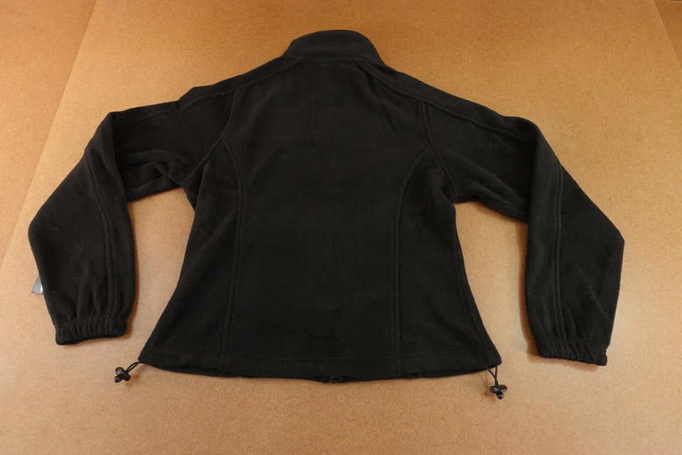 Ultra Club женщин размер маленький черный флис насмешливый шеи с карманами полный молнии куртка с Ярлыками - Изображение 3 из 4