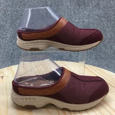 Easy Spirit Shoes Womens 6 N Travelcoast Casual Slip On Mule Clogs Maroon Fabric