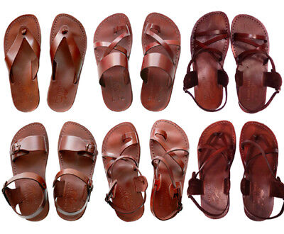 leather jesus sandals