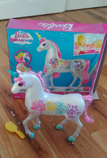 Barbie Dreamtopia Unicorn Brush 'n Sparkle with Lights Sounds, original box