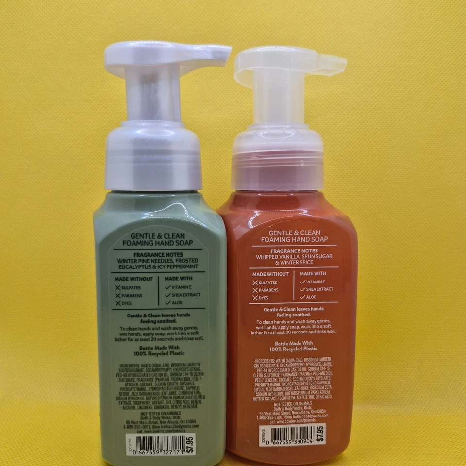 2 BATH & BODY WORKS FROSTED FOREST & THE MOST  CLEAN FOAMING HAND SOAP 8.75  OZ - Image 4 of 4