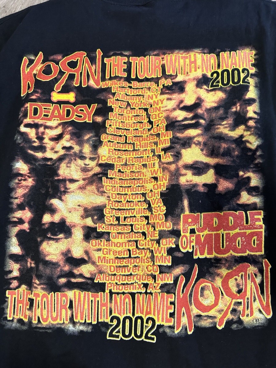 Vintage Y2K 2002 Korn Untouchables World Tour Large Metal Band