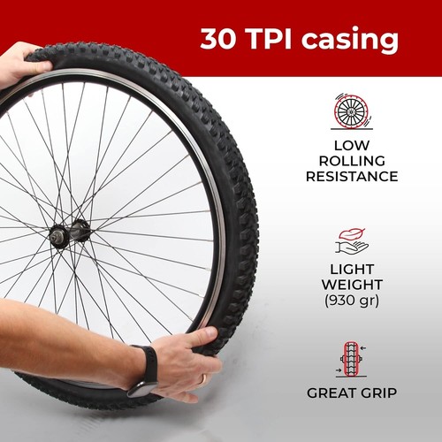 Universal 27.5 x 2.35 Clincher MTB Tires - Safe, Comfortable Ride Guaranteed - Picture 7 of 9