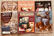Lot of 6 Craft Books, Let's Paint, Garden Delights 4