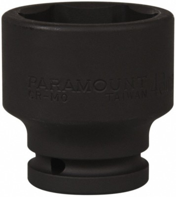Paramount 43mm Metric Socket, 3/4'' Drive, 6 Points, 2-7/16'' Overall Length