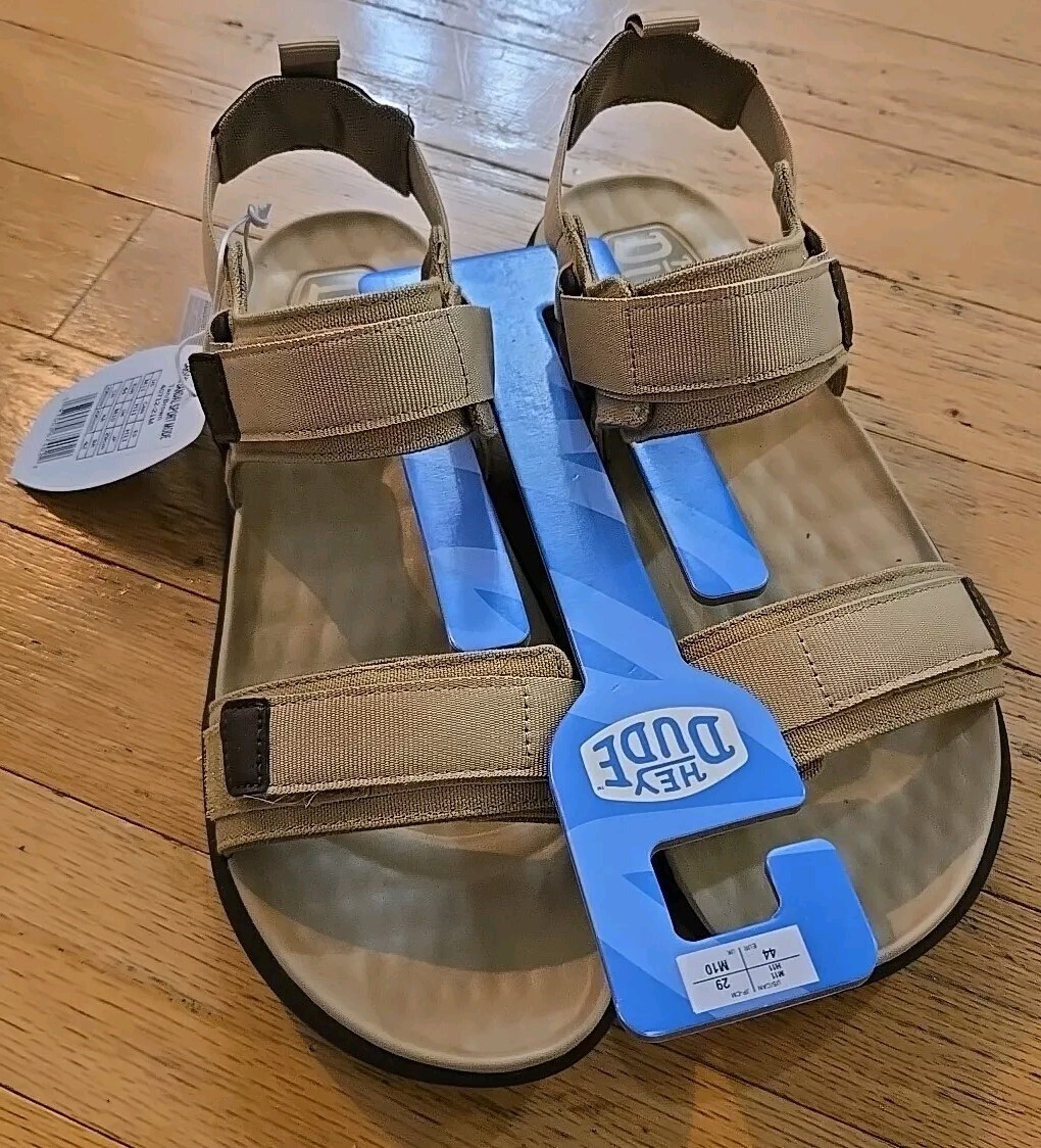 NIP Hey Dude Carson Sandle Sport Mode Tan / Brown Men\'s Size 11 40712-22M Amazon.com | HEYDUDE Carson Sandal Sport Mode Tan/Brown Size  main image 3