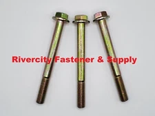 (5) M10-1.5x100 Head Hex Flange Bolts 10.9  M10x1.5 x 100 Flare Screws M10x100