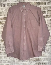 BROOKS BROTHERS Regent No-Iron 100% Cotton Dress Shirt Mens 16.5-33