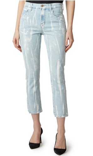 J Brand Painted Gigi Ruby Skinny Jeans 
