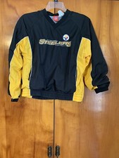 NFL Pittsburgh Steelers NFL Pullover Lined Windbreaker JACKET Child  s Large